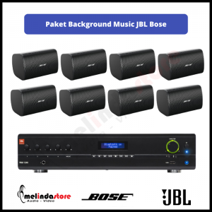 Paket Background Music Amplifier JBL Speaker Bose - 8 Speaker